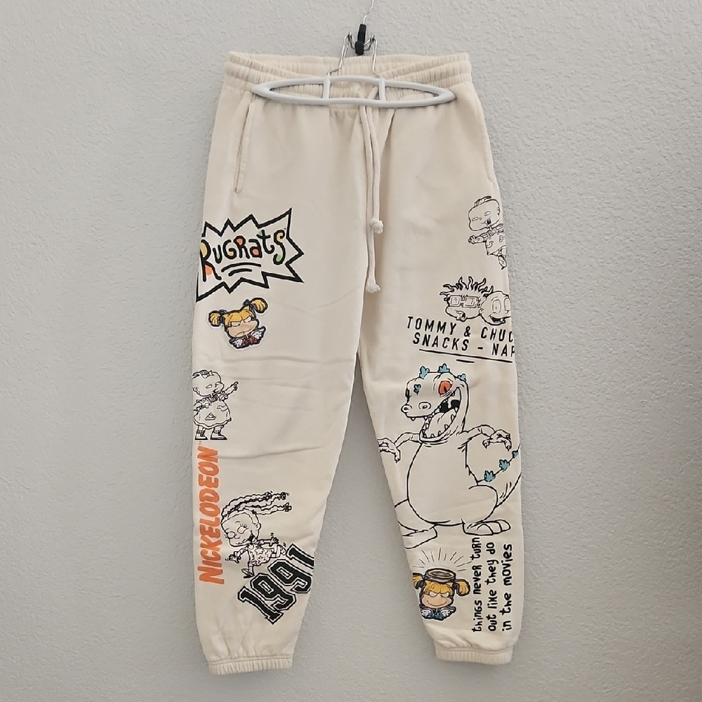 Nickelodeon Rugrats Womens Jogger Pants - Cream